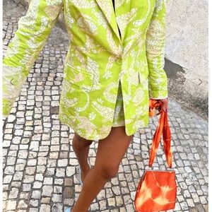 Never Fully Dressed Blazer - Mosaic Lime US Size 2